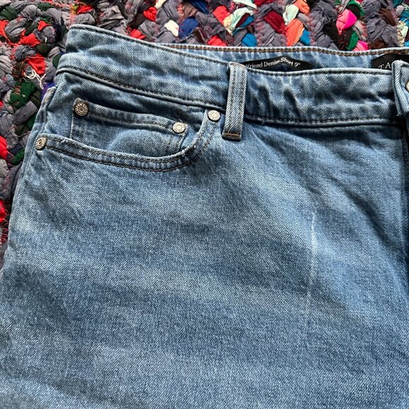 Talbots Girlfriend Denim Short 9" Light Wash Blue Jean Women's Plus Size 16 - Picture 5 of 14